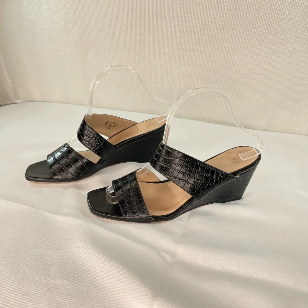 Naturalizer 27 Edit Womens Vennice Leather Sandals Black. Size 9 Like Ne…